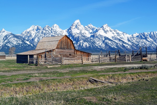 John Moulton Barn, Mormon Row Historic District, Jackson Hole, Wyoming