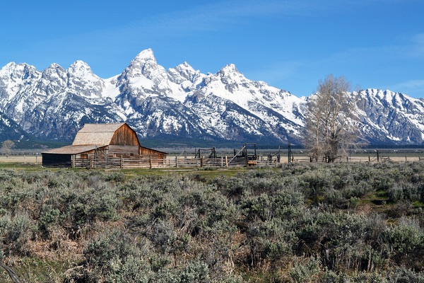 John Moulton Barn, Mormon Row Historic District, Jackson Hole, Wyoming