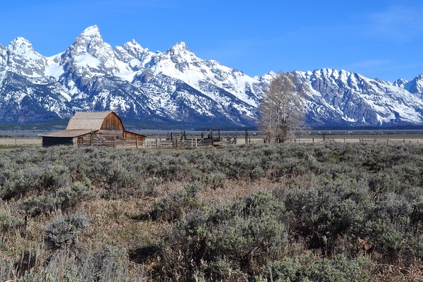 John Moulton Barn, Mormon Row Historic District, Jackson Hole, Wyoming