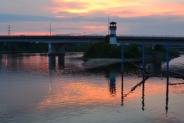 Boom Island Lighthouse, Minneapolis, Minnesota