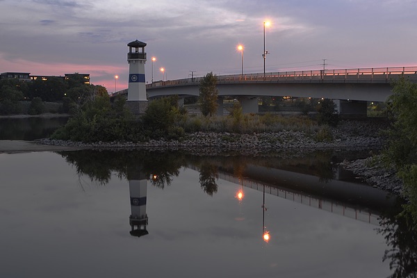 Boom Island Lighthouse, Minneapolis, Minnesota