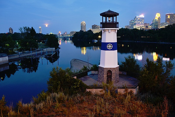 Boom Island Lighthouse, Minneapolis, Minnesota