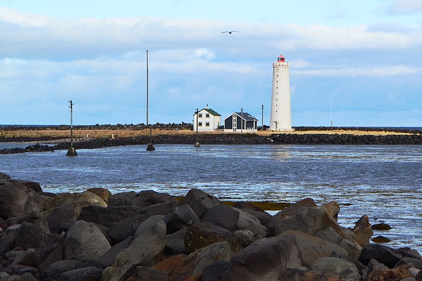 Grótta Island Lighthouse, Reykjavik, Iceland