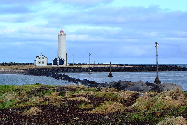 Grótta Island Lighthouse, Reykjavik, Iceland